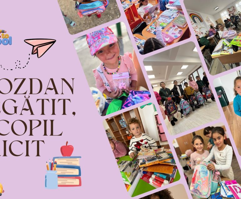 WSA Group a susținut campania „Un ghiozdan pregătit, un copil fericit”