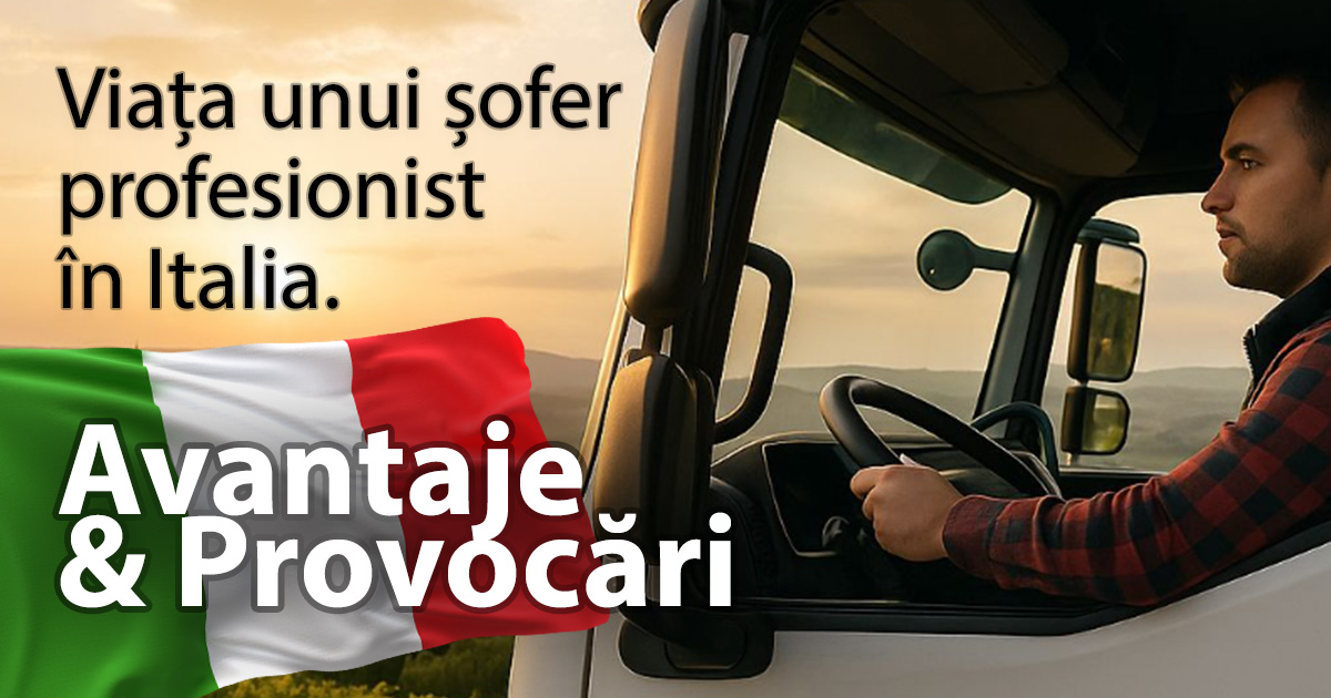 șofer profesionist în Italia. avantaje și provocări. WSAGROUP