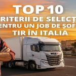 șofer profesionist în Italia la volanul unui camion pe autostradă – criterii de selecție