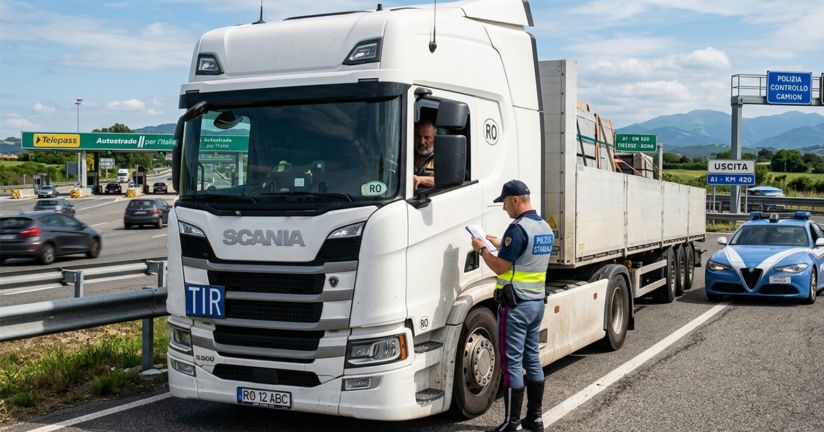 Reguli de circulație Italia șoferi TIR