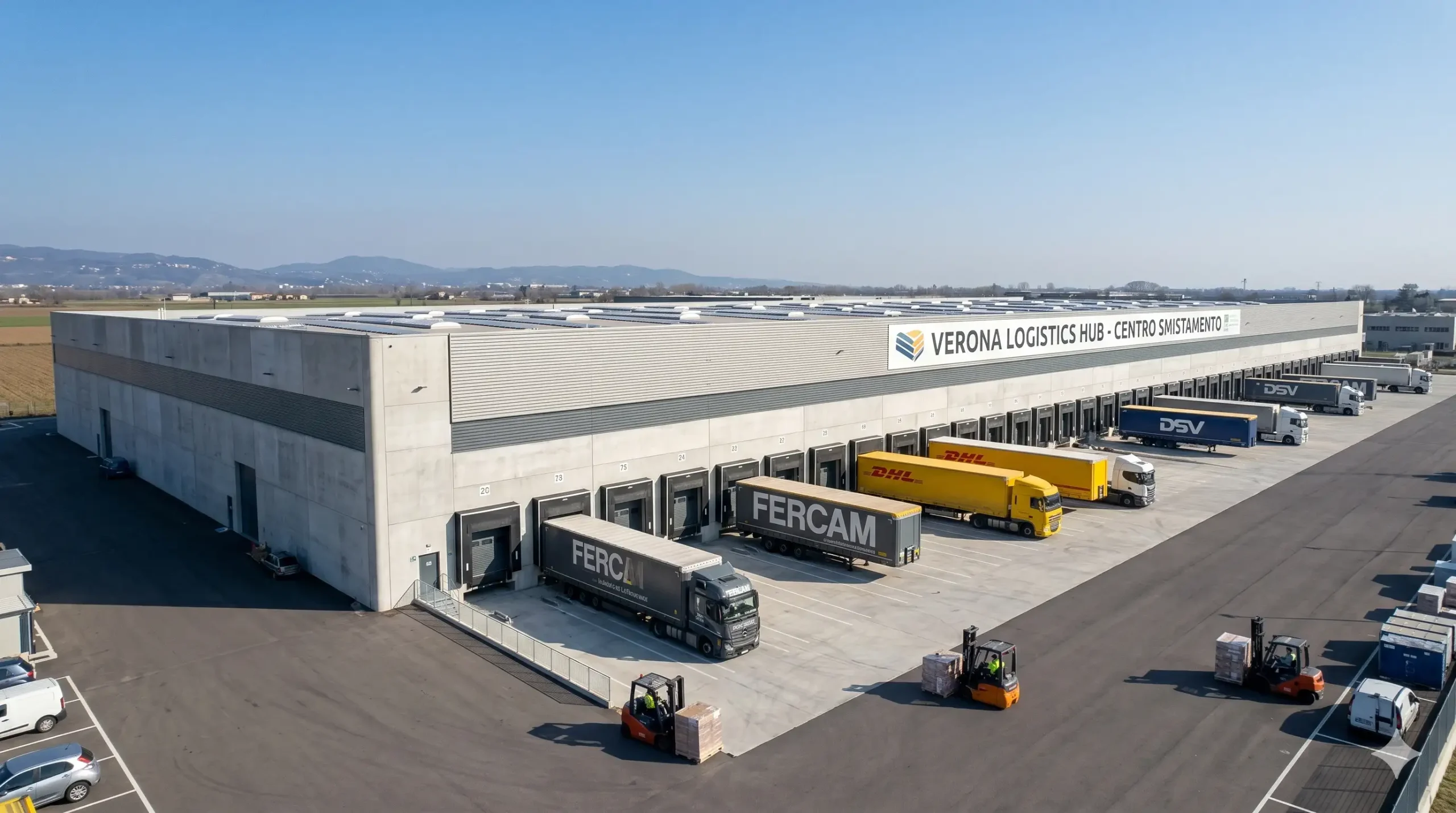 Depozit logistic Verona Veneto Italia TIR