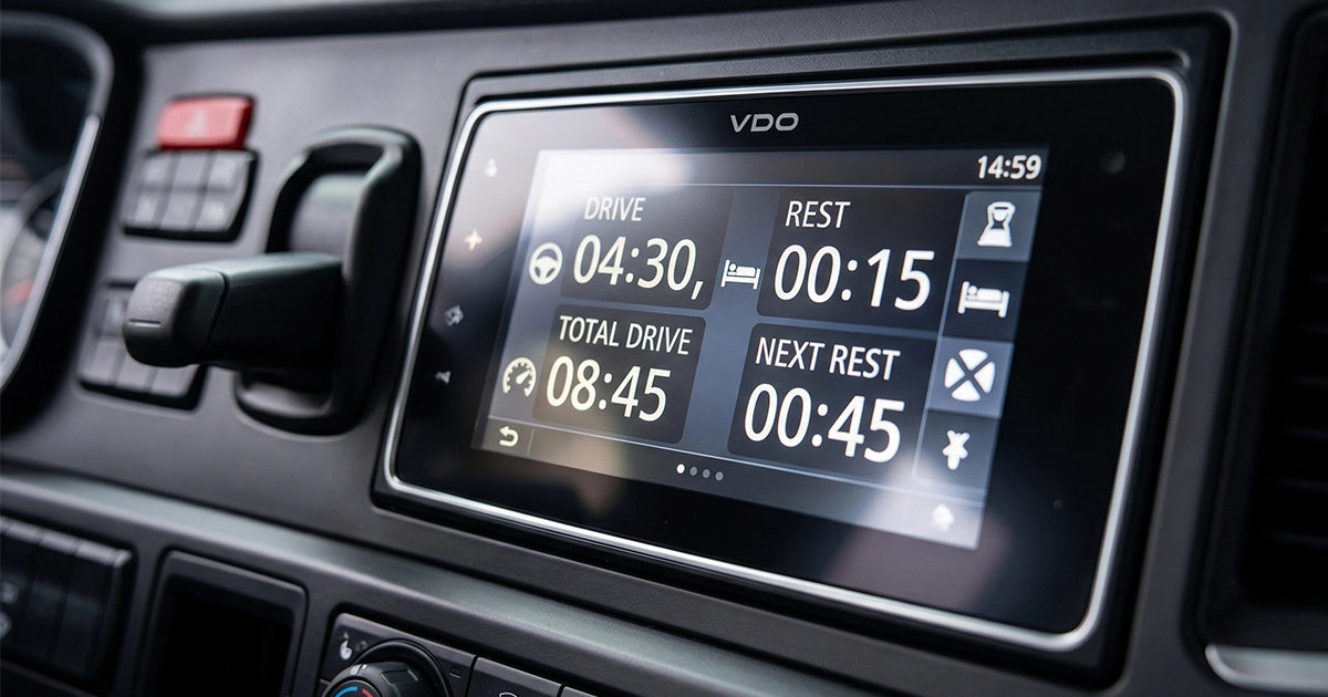 Verificare tahograf șofer TIR Italia control autorități