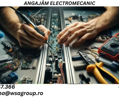 Angajăm Electromecanic în Fabrica de Ațe- Harman