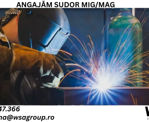 Sudor MIG-MAG – Loc de muncă Prejmer cu salariu motivant